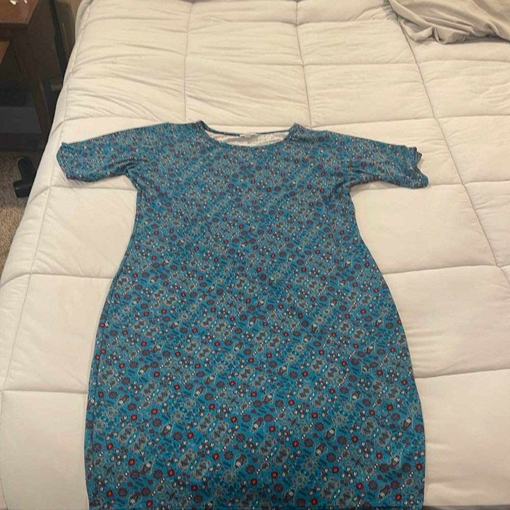 knee length straight cut lularoe dress never worn size 2x